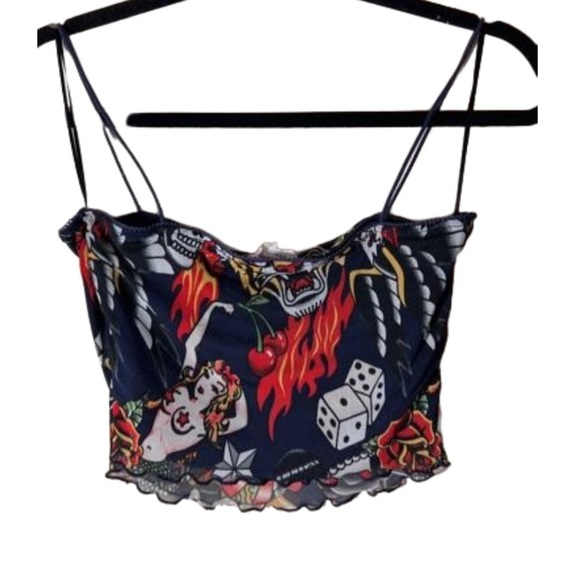 Bear Dance Crop Top Size L - Picture 2 of 6